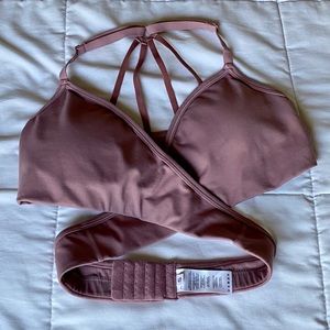Like New Alphalete Wrap Bra in Mauve